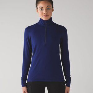 Lululemon Outrun 1/2 Zip Hero Blue - Size 10 - EUC